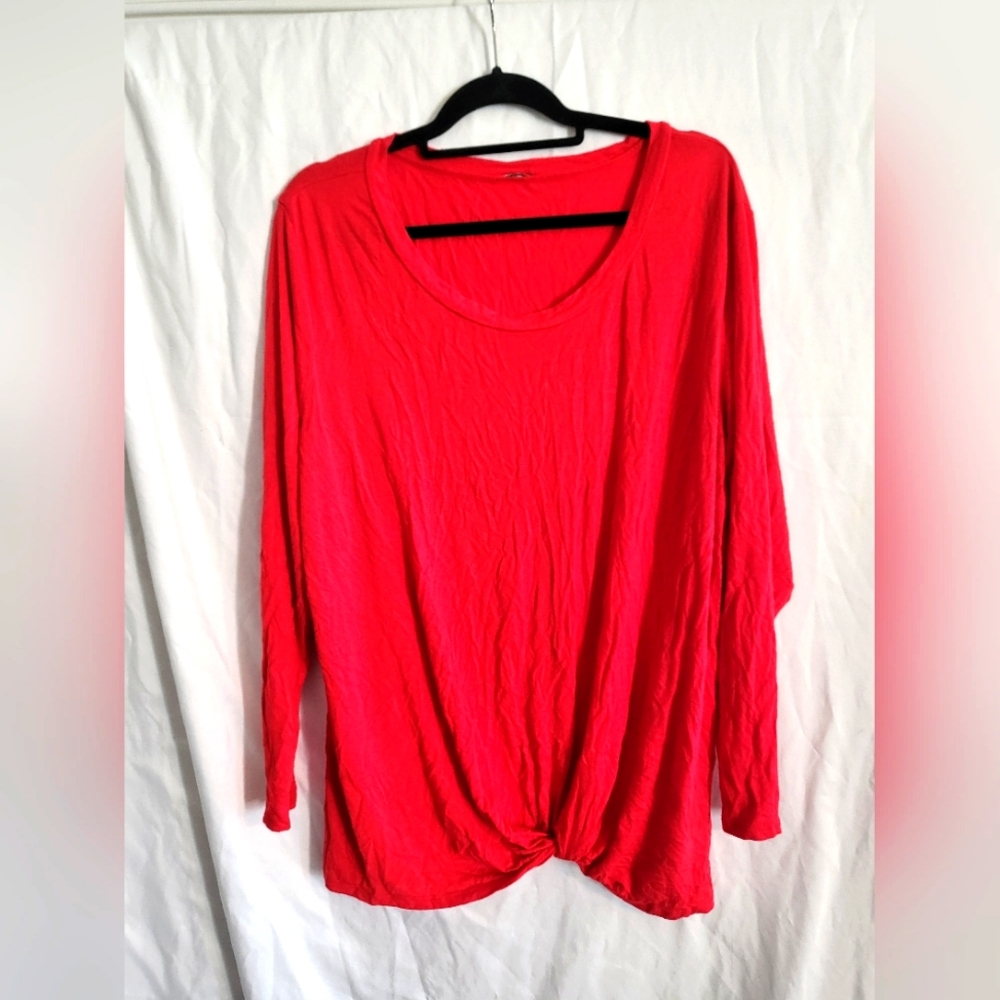 Red long sleeve shirt